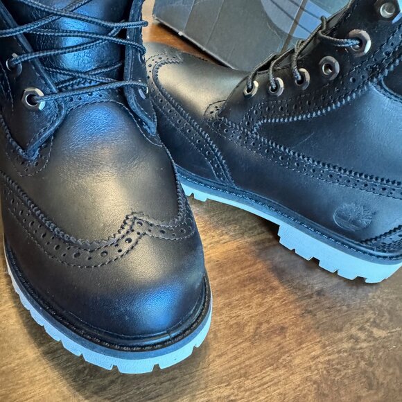 Timberland 6" inch  Premium Brogue Waterproof Leather Boots NEW - Picture 2 of 8